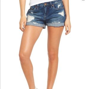 Boyfriend denim shorts